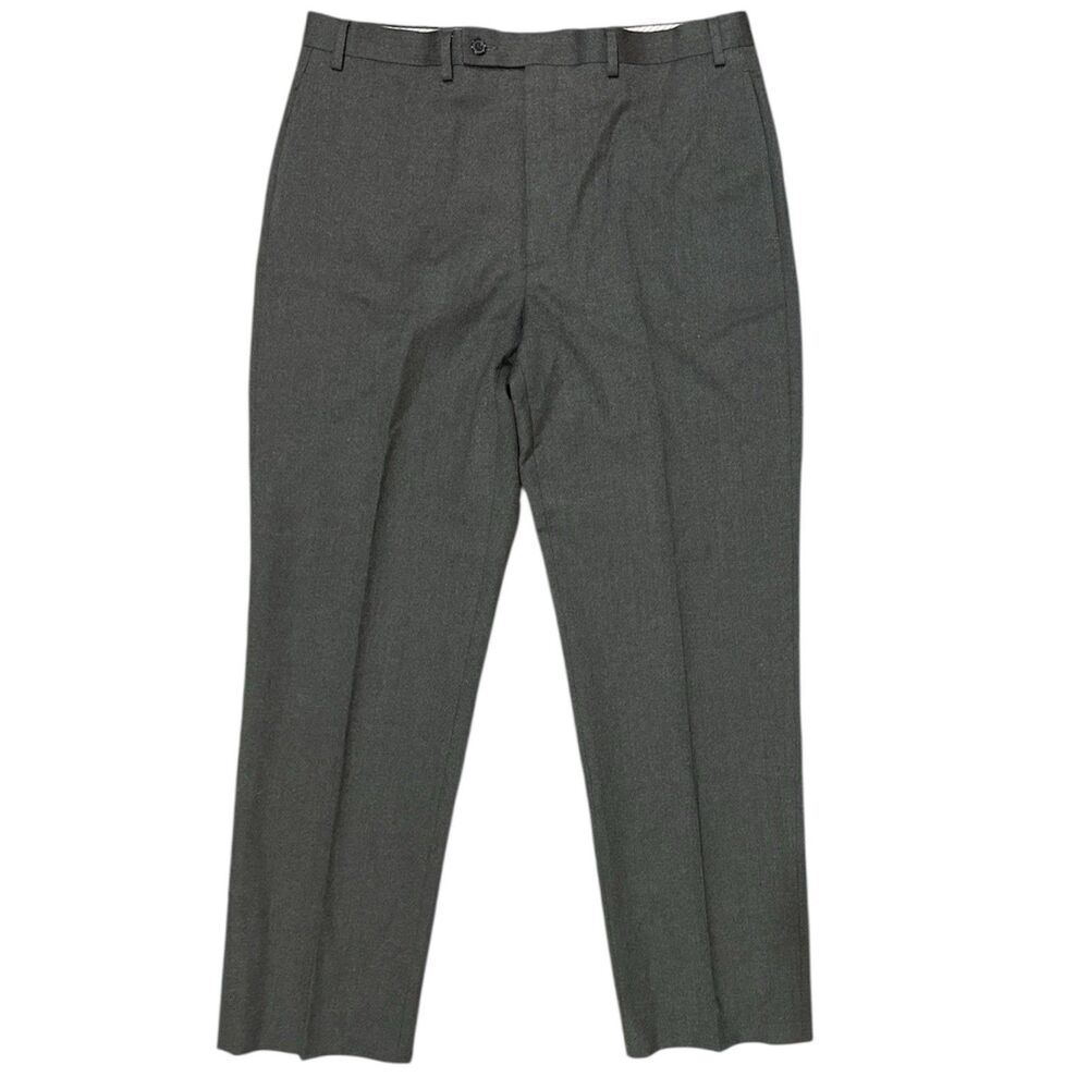 Lauren Ralph Lauren 100% Wool Trousers Pleated Dress Pants Mens 36x31 Gray